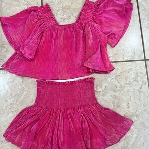 Vibrant Pink Two-Piece Set